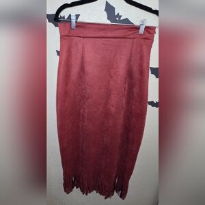 Burgundy Women's Skirt